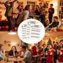 Thanksgiving Party Games, Family Feud Game, Thanksgiving Friendly Feud, Family Reunion Games and Activities for Festival, Party Supplies for Adults, 30 Game Cards, 3 Fast Money Round Cards, SX02