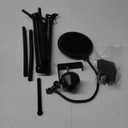 Rode Podmic Stand with Microphone Windscreen and Dual Layered Mic Pop Filter for Rode PodMic Podcasting Microphone by YOUSHARES (Heavy Duty Arm)