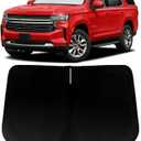 Windshield Sun Shade for Chevy Chevrolet Tahoe 2021-2025, Car Front Window Sunshade with 240T Sun Visor Protector Blocks UV Rays Heat Sun Shield Accessories