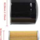 Oil Filter M806418 & Fuel Filter MIU804763 M801101 Kit Compatible with John Deere 1023E 1025R 1026R 2305 2320 755 855 Utility Tractors HPX-Diesel Gator X495 X595 X740 X744 X748 X750 Front Mower