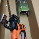 BLACK+DECKER Hedge Trimmer with Saw, 20-Inch, Lightweight and Compact Design, Full Wraparound Handle, Corded (BEHTS300)