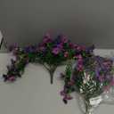 Fake Artificial Hanging Flowers for Outdoors Decoration, 2 PCS Faux UV Resistant Artificial Outdoor Flowers, Fake Plants Look Real Daisy No Fade Spring Decor for Porch Home Patio Balcony and Yard