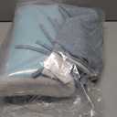 HOMELYSIAN Chair Cushions for Dining Chairs, Non Slip Chair Pads with Ties and Washable Covers, Memory Foam Kitchen Chair Cushions Set of 4, 16"X16"X2.5", Light Blue