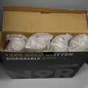 N9R 100PCS 12oz Gold Plastic Cups, Gold Glitter Disposable, Elegant Wedding and Party Cups