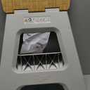 Vigar Compact Folding Step Stool, 16 in 2 Step, Gray Bamboo Print
