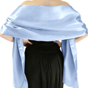 MLMW Shawls and Wraps for Evening Dresses Satin Shawl Wraps for Women Extra Long Wedding Shawls for Bridal Party