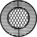 Hongso 8835 21.5 Inch Non-Stick Polished Porcelain Coated Grill Grates for Weber Original Kettle Premium 22 Inch Charcoal Grill, 22" Weber Performer Premium, Deluxe Charcoal Grill, 22'' Smokers