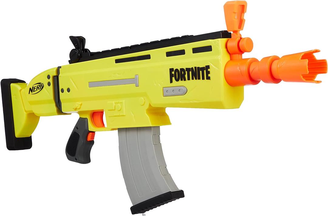 Fortnite AR-L Nerf Elite Dart Blaster - Motorized Toy Blaster, 20 Official Nerf Fortnite Elite Darts, Flip Up Sights - for Youth, Teens, Adults, 31 Inches X 2.63 Inches X 13.25 Inches