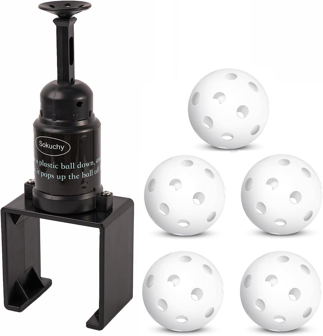 Big Ball Baseball Practice Popper, Pop Up Tee Balls to The Perfect Height for Batting Trainer, Batting Machine for Practicing Hitting Without a Pitcher