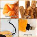 5 PCS Funny Lion Headband, Soft Lion Ears and Tail Set-Lion Headband Nose Tail Paw Gloves, for Adults and Kids, Cosplay, Party, Halloween Costume Accessories Yellow