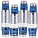 Honeydak 50 Pcs Graduation Cups 12 oz Class of 2026 Plastic Cups Blue and Black Graduation Party Disposable Drinking Glasses for Congrats Grad School Classroom Party Favors Supplies Decoration