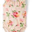 Gymboree Girls and Toddler One Piece Swimsuit (2T, Fading Rose)