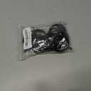 40 PCS Black Curtain Rings, Curtains Ring with Eyelet Apply for Up to 1 1/4-inch Curtain Rod (1.5 Inch Drapery Rings)