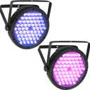 BETOPPER Stage Lighting 120W Par Light RGBW 4-in-1 Stage Lights, DJ Light DMX for Concert and Events,2 Packs