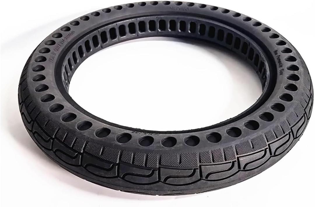 Bicycle Solid Tire 14x2.125, Rubber Honeycomb Tubeless Tire, 14 Inch Explosion-Proof Anti-Puncture Solid Tires, for Electric Bike