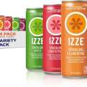 Izze Sparkling Juice, 4 Flavor Variety Pack, 8.4 Fl Oz (24 Count), BBD: 12/05/2025