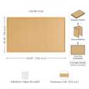Fluxynara Felt Bulletin Board,35.4"x23.6",Mustard Yellow