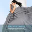 ACCURATEX Cooling Comforter Queen/Full Size, Q-max>0.45 Arc-Chill Cooling Blanket for Hot Sleepers, Lightweight Cool Blankets for Night Sweats, Silky Breathable Summer Cool Comforter,Grey(90"x90")
