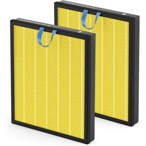 Vital 200S Pet Care Replacement Filter Compatible with LEVOIT Vital 200S Air Purifier, 3-in-1 Filtration with Activated Carbon Vital 200S-P Filter, Vital 200S-RF-PA (LRF-V201-YUS), 2 Pack, Yellow