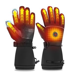 HLTWCLO Heated Gloves for Men Women, Rechargeable 5V 6000mAh for Extreme Warmth, Waterproof Touchscreen Heating Gloves for Skiing, Hunting, Hiking, Winter Working, Camping, M