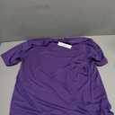 ODODOS Men's Quick Dry Short Sleeve Shirts UPF 50+ Sun Protection SPF Athletic Tops Workout T-Shirts, Purple, Medium