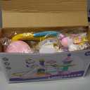 Unicorn Electric Toy Track Set for KidsClimbing Slide Stair Toy for Toddler Motorized with Music, Sliding Car Playset, Birthday Gifts for 3 4 5 6 7 Year Old Boys Girls Children