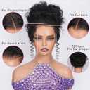 28 Inch Body Wave Full Frontal Black Wigs for Women 200% Density 12A Brazilian Hair Pre Plucked With Baby Hair