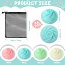 24 Pcs Dumpling Stress Balls Bulk 2.4 Inch Dumpling Fidget Toy Dough Stress Relief Bun Squeeze Toy with Storage Bag for Birthday Party Favors School Carnival Reward Gift