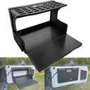 Aluminum Tailgate Table for 2021-2026 Ford Bronco 2/4 Door, No-Drill Foldable Rear Door Molle Panel Table & Cargo Shelf, Rust-Proof Lightweight Storage Rack, Fits Base/Big Bend/Badlands