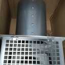 6 Inch Hooded Wall Vent Cover, Dryer Exhaust Vent Metal Mesh Cover Outside, Wall Vents Cover Cap Exterior Air Exhaust with Pest Bird Guard, Screen and Damper for Kitchen Bathroom House Range Hood HVAC (White)