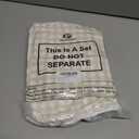 Patelai 7 Pcs Buffalo Check Dish Towels Pot Holders Oven Mitts Set Cotton Plaid Kitchen Dish Towels Non-Slip Heat Resistant Oven Mitts and Pot Holders for Cooking Baking (Light Yellow with White)