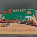 Letapapa Train Set, Christmas Train Sets for Under The Tree, Electric Train Toy for Boys & Girls, Toy Train w/Steam Locomotive, Tracks, Lights & Sound, for 3 4 5 6 7 8+ Year Old Kids