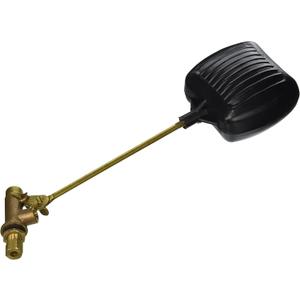 EZ-FLO Evaporative Cooler Float Valve Assembly, 1/4 Inch OD Compression Inlet, Brass Body and Rod, 20289