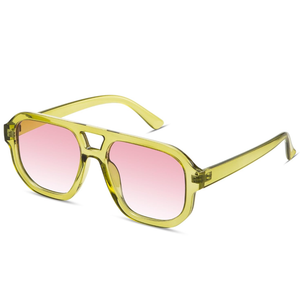 livho Trendy Polarized Square Aviator Sunglasses Women Men Square Eyewear Frame, Retro Sun Glasses for Women Men 2025 Shades