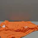 MANGOPOP V Neck Bodysuits for Women Short Sleeve Body Suits Basic Top Casual Shirt , XX-Large, Orange