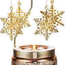 Snowflake Gifts for Women, Birthday Gifts for Mom Daughter Sister Wife, Unique Gift for Friend Women, Rotatable Scented Candles Gift for Christmas Anniversary (Snowflake)