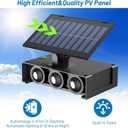 Sunvivo Solar Wall Lights Outdoor,Cordless,Waterproof IP65,Adjustable PV Panel,Up and Down Lamp Wall Sconce Deco Light for Exterior Wall Garage Fence Yard Patio Caf Pub-1 Pack RGB(red,Green,Blue) (Large, Multicolor)