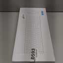 Wireless Keyboard and Mouse Combo, Full-Sized Quiet Wireless Keyboard and Adjustable DPI Mouse, 2.4GHz USB Receiver, Keyboard and Mouse for PC, Windows, Desktop, Laptop (Tiffany Blue and White-B)