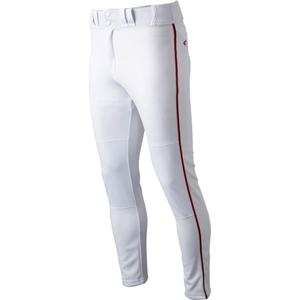 Easton | RIVAL+ Piped Baseball Pant | White/Red | Youth | Large