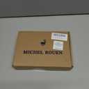 Rouen Men's Polo Shirts Short Sleeve Dry Fit Performance Wicking Moisture Causal Striped Collared Golf Shirts for Men (Blue, S)