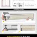 No Tools No Drill Cordless Roman Shades for Indoor Windows 100% Blackout, for Window Size 35" W 64" H Beige