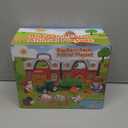 Farm Animal Toys for 1 2 3 Year Old Toddlers, Big Red Barn with Farm Mat & Animals & Tractor Toy for Boys Girls, Montessori Learning Interactive Barn Set for Kids 1-3, Ideal Christmas Birthday Gifts : Toys & Games