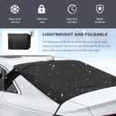 Car Windshield Snow Cover, Waterproof Rear Windshield Protector Ice and Snow Shield, Multi-Purpose Oxford Rear Windscreen Cover Protects Against Frost Water UV Rays