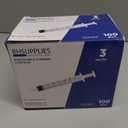 BH Supplies 3ml Luer Slip Tip Syringe - (No Needle) - Sterile, Individually Wrapped - 100 Syringes