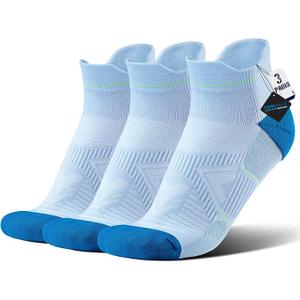 BRISIRA Bamboo Viscose Compression High Ankle Socks Men Women Cushioned Anti Blister HIking Golf Arch Support Running Socks