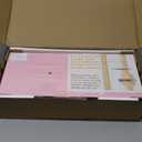 BAYKA Pink Floating Shelves for Wall  15.7in Wood Wall Shelves for Bathroom, Bedroom, Living Room Decor Organize  Hanging Shelf for Books/Storage/Display with 22lbs Capacity(Set of 3) (D. Pink - Romantic & Sweet Style)