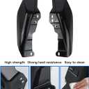Mid Frame Air Deflector for Harley Touring,Heat Shields Mid-Frame Air Deflector Compatible for Harley Street Glide Road Glide Road King Electra Glide 2009-2023 Accessories (Vivid Black)