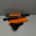 33" Extendable Snow Brush and Ice Scraper for Car Windshield, 2-in-1 Car Snow Brush & Ice Scraper with 360 Pivoting Brush Head and Comfortable Foam Grip for SUV Trucks Sedans, Orange