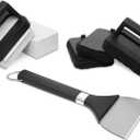 Weber Griddle Cleaning Kit, 8Piece HeavyDuty Griddle Scraper, Scour Pads, Cleaning Stones & EasyGrip Handles for Deep FlatTop Grill Cleaning (Pack of 1)