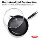 OXO Good Grips Hard Anodized PFOA-Free Nonstick 12" Frying Pan Skillet with Lid Black
